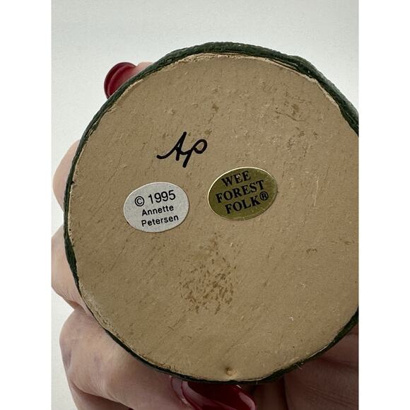 Wee Forest Folk " Christmas Wish" M-203 AP 1995 Santa's Lap Mouse Retired - Picture 6 of 8